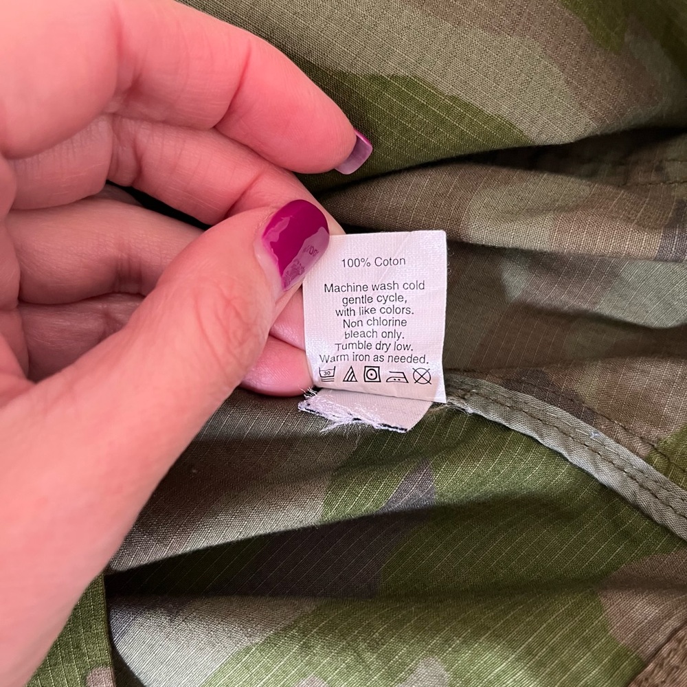 J. Crew Women's Hooded Camo Utility Jacket M - Picture 10 of 10
